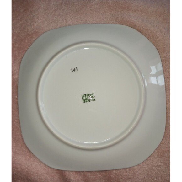 Wawel Poland Set of 4 1960’s Square Tiara Salad Plates and Bowls Gold Gilt Vtg - Picture 15 of 16